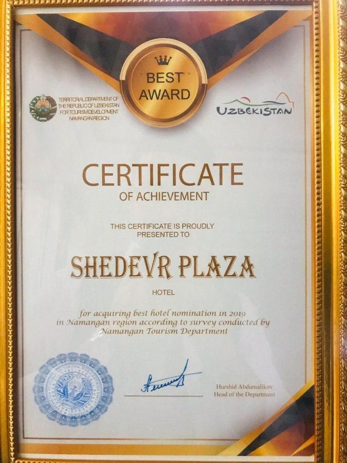 Shedevr Plaza Hotel Namangan Exterior foto